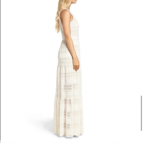 ELIZA J Ivory Lace Maxi Dress size 2P NEW - Picture 7 of 7